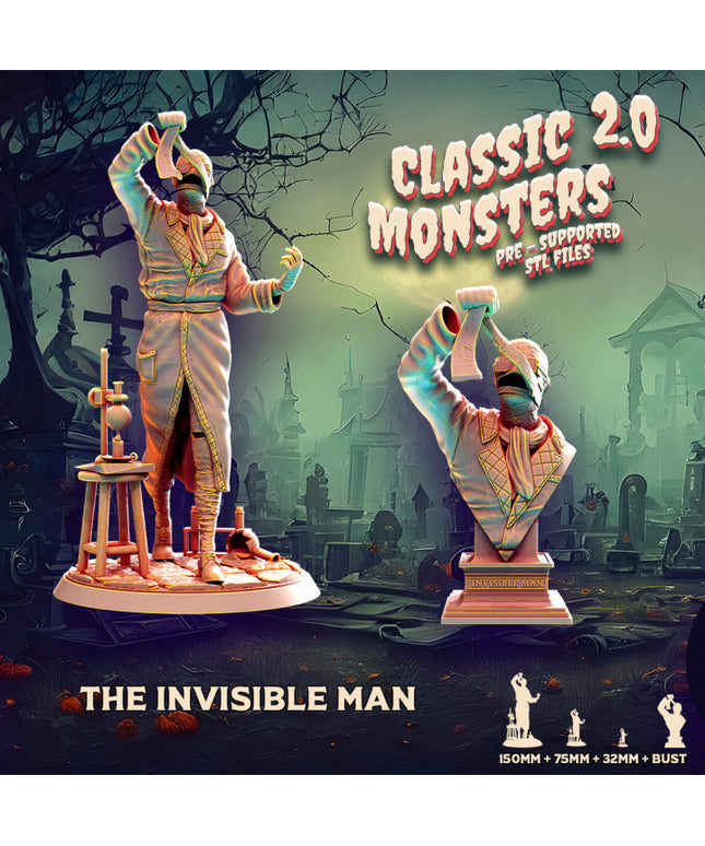 INVISIBLE MAN + bust