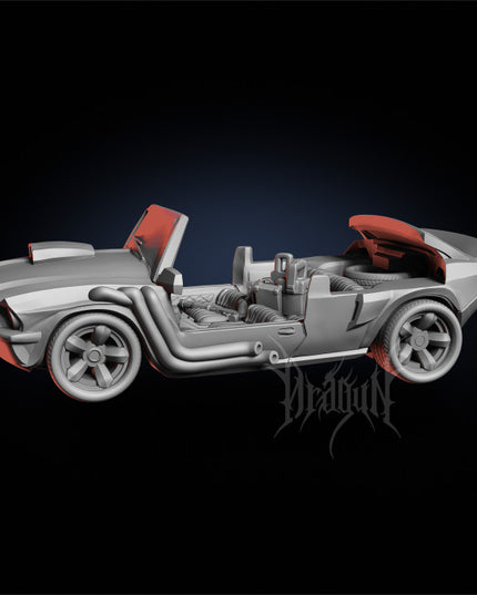 Mustang and Police Car - Zombie Tramplers