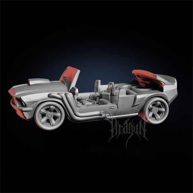 Mustang and Police Car - Zombie Tramplers