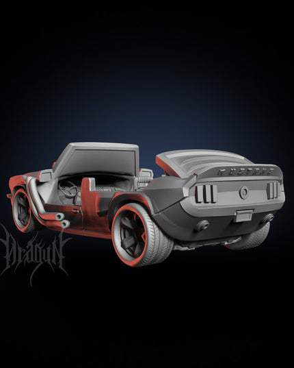 Mustang and Police Car - Zombie Tramplers