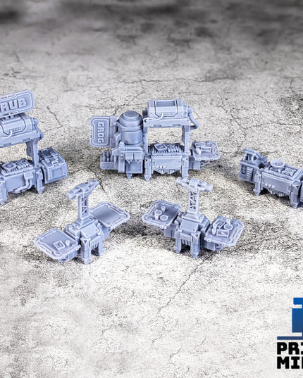 Street Food Court - Scenery Kit - Night Market Collection