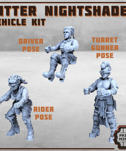Bitter Nightshades - Vehicle Kit x3 poses