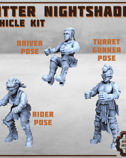 Bitter Nightshades - Vehicle Kit x3 poses