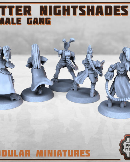 Bitter Nightshades Gang - Heavy Weapons x5 (modular)