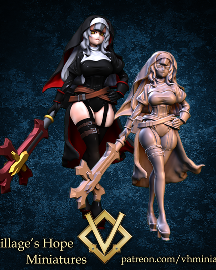 Iron Blood Battle Cleric, Battle nun