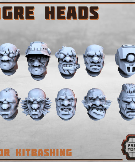 Ogre Heads for kitbashing