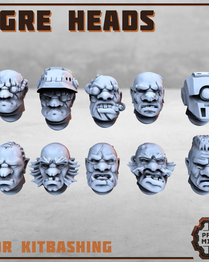 Ogre Heads for kitbashing