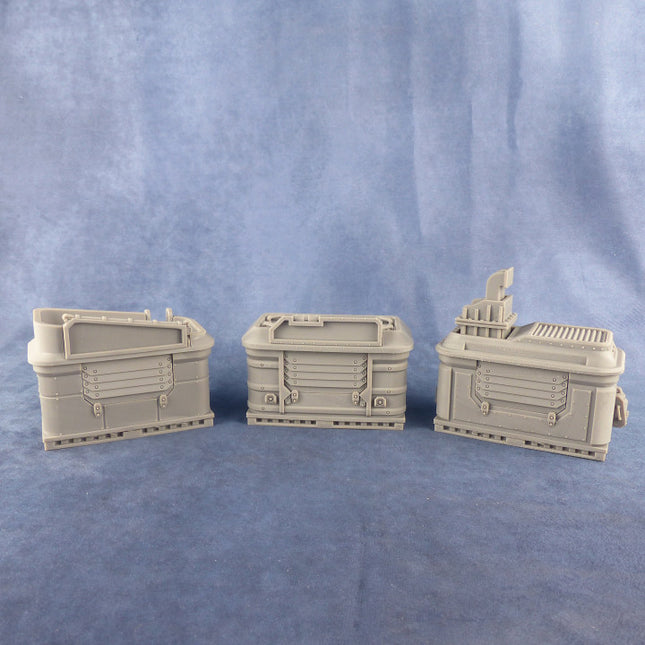 Market Vendor Stalls (interior details) x3