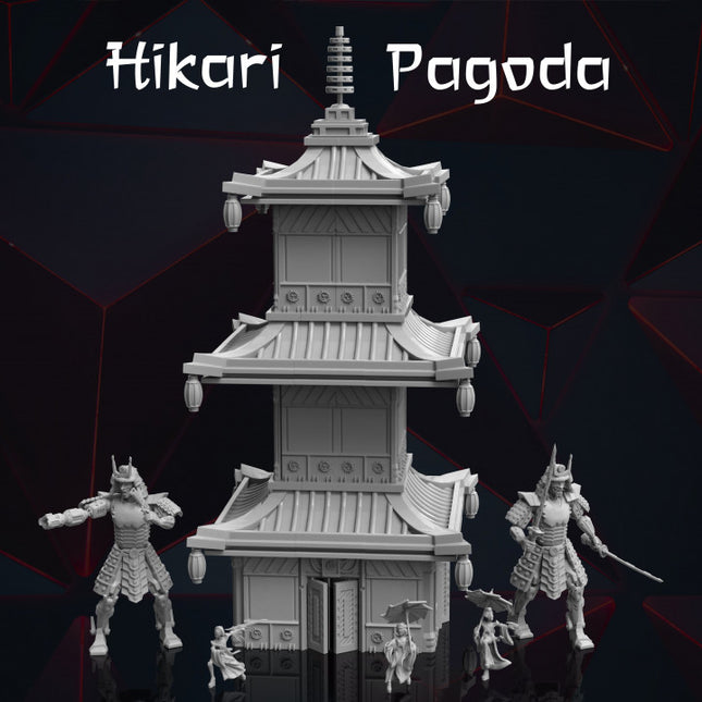 Hikari Pagoda - Stackable Terrain Piece - Tekano Corp Collection