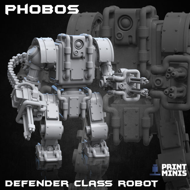 Defender Class Robots x3 (modular) - Automata Collection