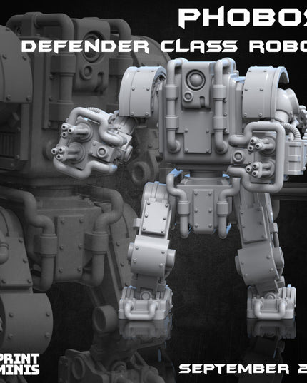 Defender Class Robots x3 (modular) - Automata Collection