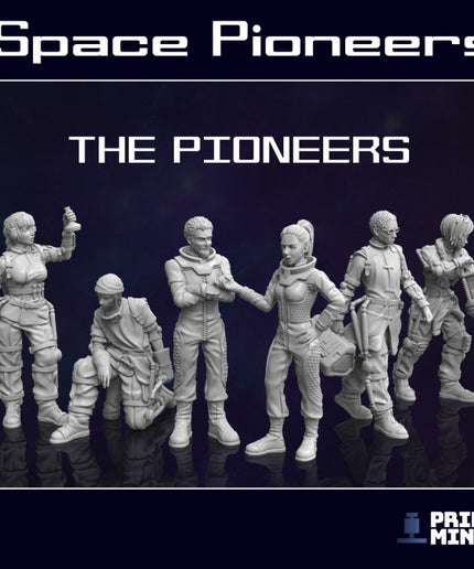 Space Pioneer Team - 6x Characters - Space Pioneers Collection