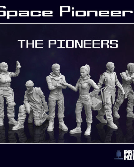 Space Pioneer Team - 6x Characters - Space Pioneers Collection