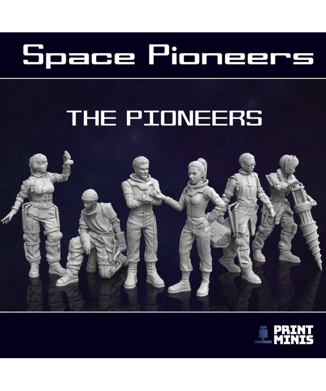 Space Pioneer Team - 6x Characters - Space Pioneers Collection