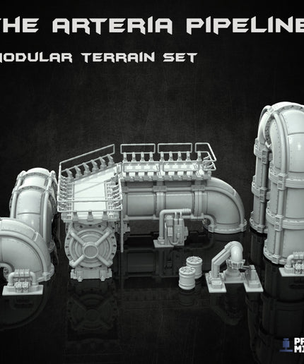 Modular Arteria Pipeline & Oil Mining Machines - The Iron Guard Collection