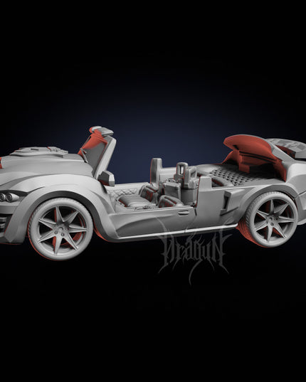 Mustang and Police Car - Zombie Tramplers