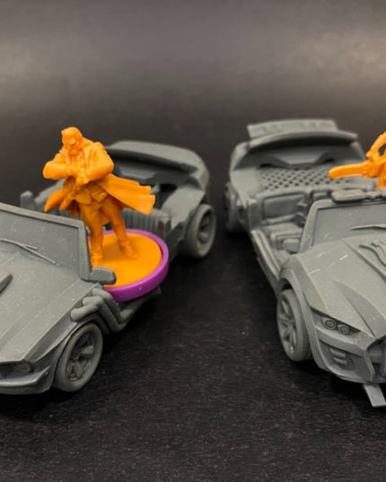 Mustang and Police Car - Zombie Tramplers