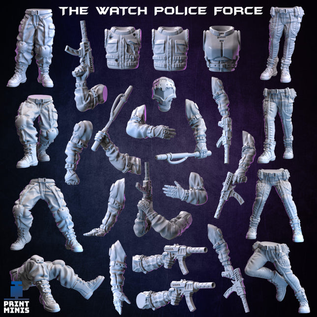 The Watch Cyberpunk Police 2 - Raid in Zadorn Collection