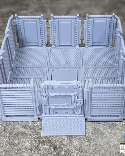 Prison Walls and Floors Kit - Narok Prison Collection