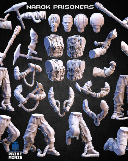 Lunar Prisoners - Modular Inmate Rebellion - Narok Prison Collection