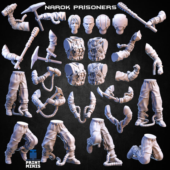 Lunar Prisoners - Modular Inmate Rebellion - Narok Prison Collection