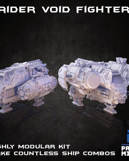 Raider Void Fighter Space Ship (highly modular kit) - In Orbit Collection