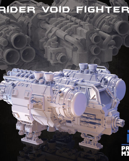 Raider Void Fighter Space Ship (highly modular kit) - In Orbit Collection