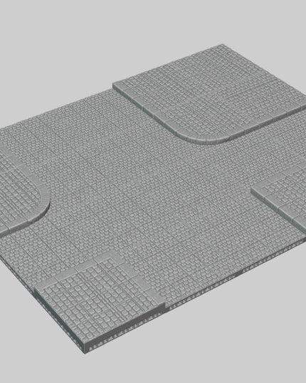 OpenLOCK City Street Tiles with raised sidewalks