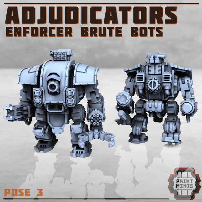Adjudicators - Enforcer Brute Robots x3