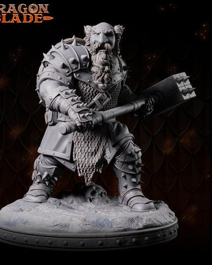 5 miniatures - 32mm - Classic RPG game Dwarves bundle - DRAGONBLADE