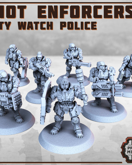 Heavy Riot Enforcers x7 - City Watch Police