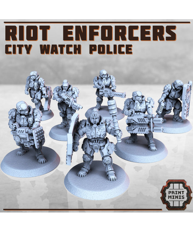 Heavy Riot Enforcers x7 - City Watch Police