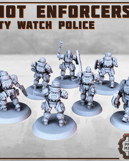 Heavy Riot Enforcers x7 - City Watch Police