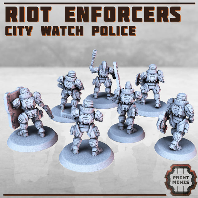 Heavy Riot Enforcers x7 - City Watch Police