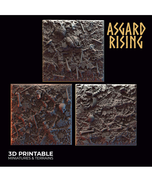 Deepforest - Ritual Ground 3x 40mm Square Base