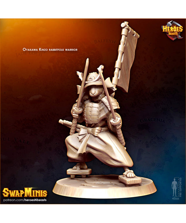 rabbit samurai warrior classic