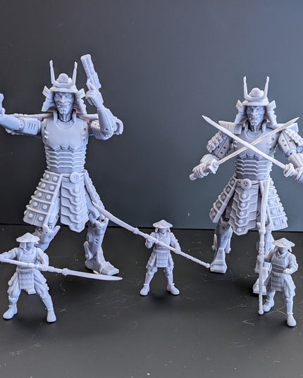 Samurai Combat Robots - Modular Minis - Tekano Corp Collection