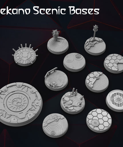 12x Sci-Fi Japan Bases -Tekano Corp Collection