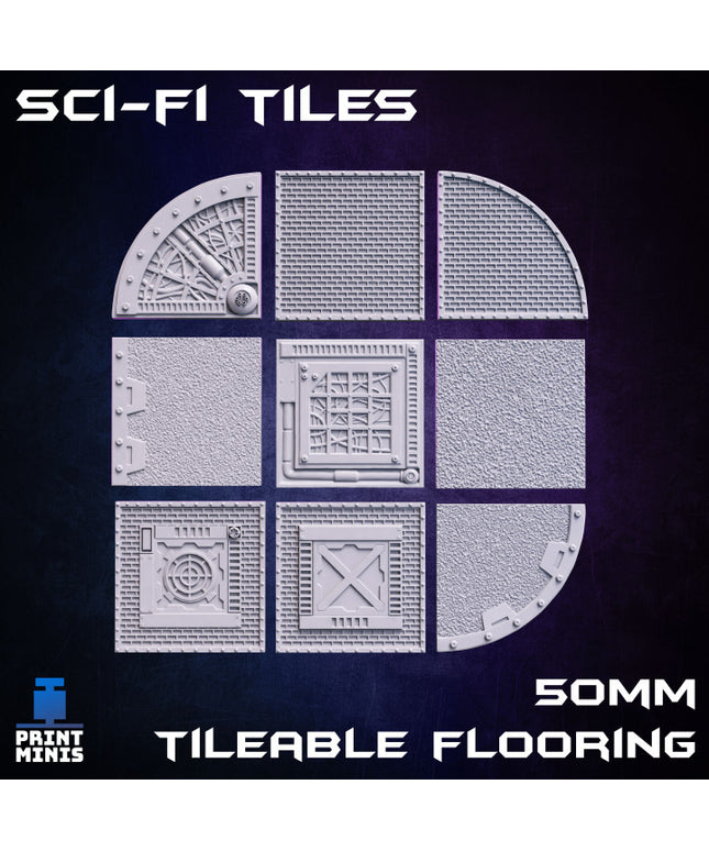 Sci-Fi Tiles x 9