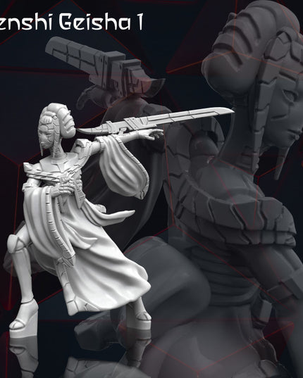 Robot Geisha Warriors x3 - Tekano Corp Collection