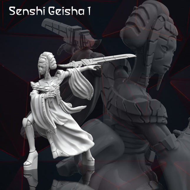 Robot Geisha Warriors x3 - Tekano Corp Collection