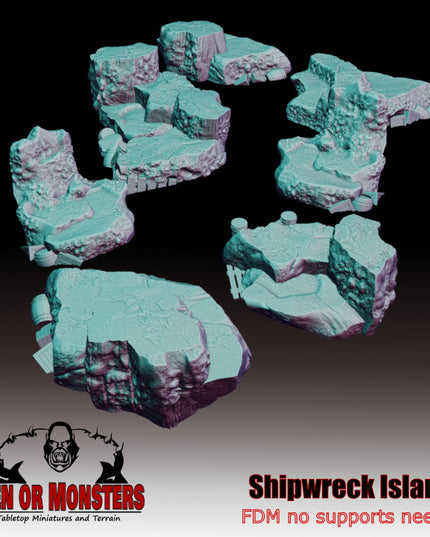 FDM Shipwreck Islands scatter terrain