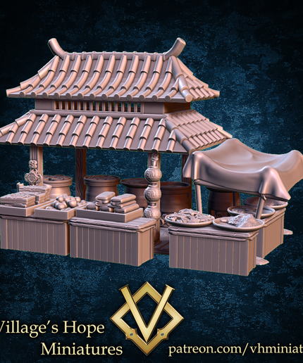 Wuxia Chinese style street shop