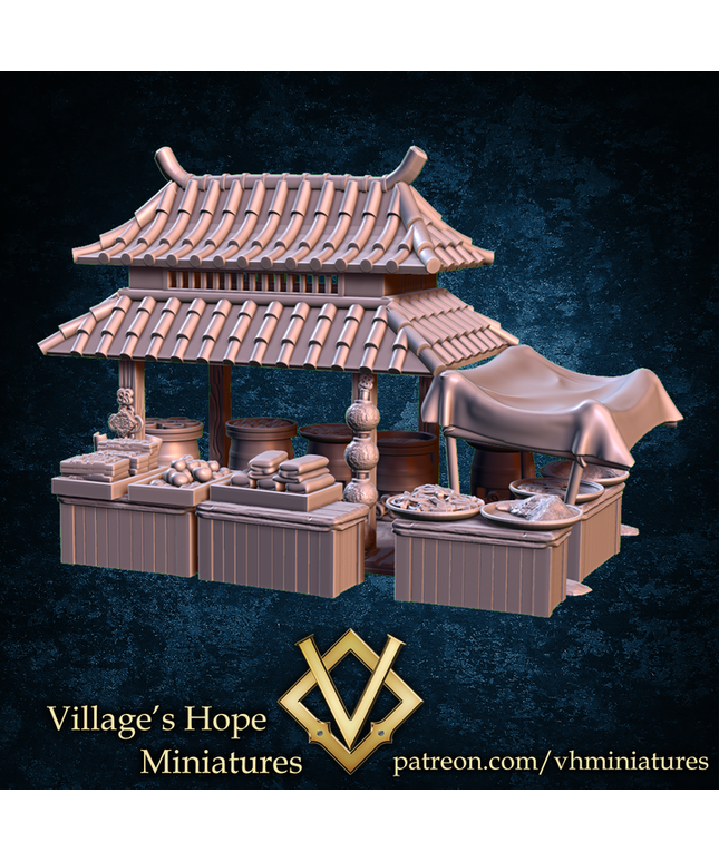Wuxia Chinese style street shop