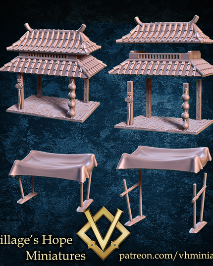 Wuxia Chinese style street shop