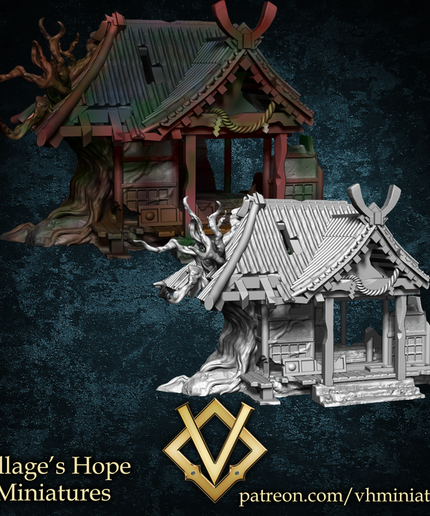 Ruined Japanese shrine