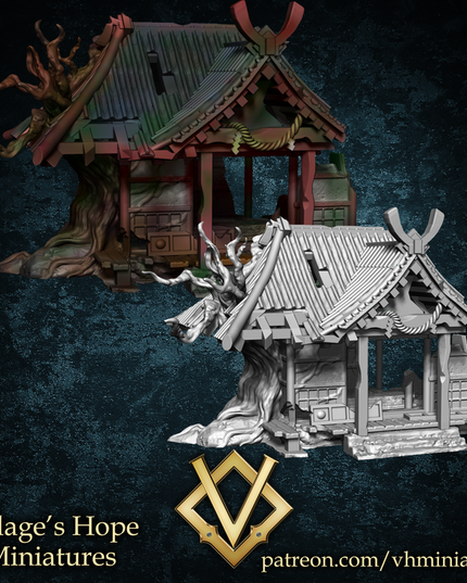 Ruined Japanese shrine
