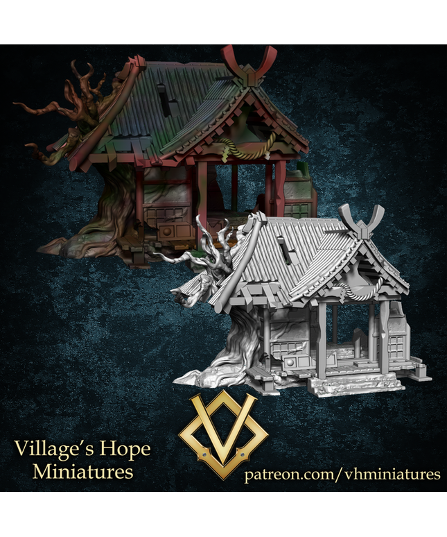 Ruined Japanese shrine