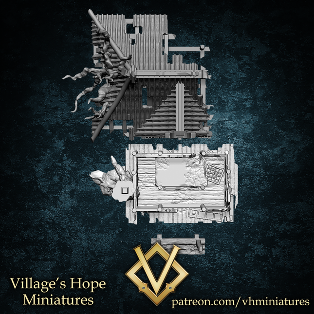 Ruined Japanese shrine