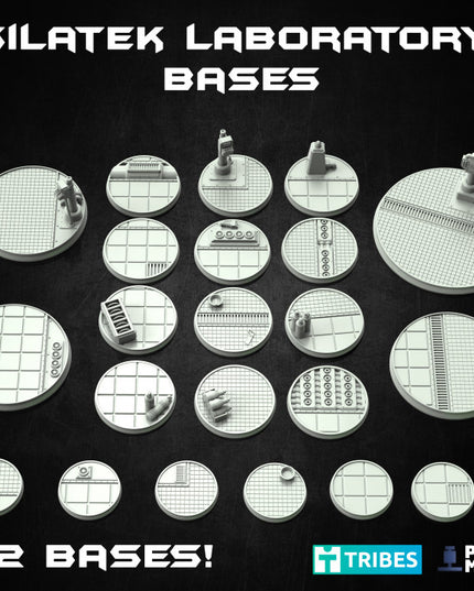 Evil Laboratory Scenic Bases - 22 miniatures - The Outbreak Collection
